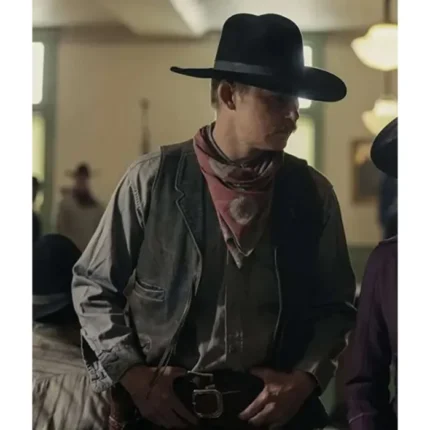 1923 Brian Geraghty Black Suede Hat