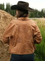 Courtney Steeves Brown Suede Leather Jacket