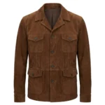 Cry Macho Mike Milo Brown Suede Trucker Jacket