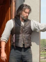 Cullen Bohannon Hell on Wheels Brown Leather Vest