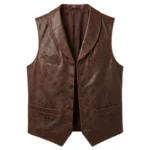 Cullen Bohannon Hell on Wheels Brown Leather Vest