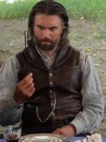 Cullen Bohannon Hell on Wheels Brown Leather Vest