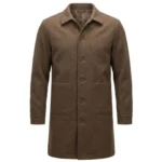 Dominic Cooper That Dirty Black Bag Brown Wool Coat