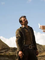 Dominic Cooper That Dirty Black Bag Brown Wool Coat