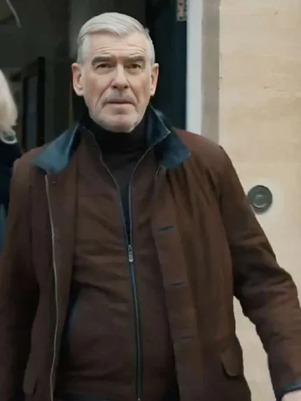 MobLand 2025 Conrad Harrigan Brown Cotton Jacket