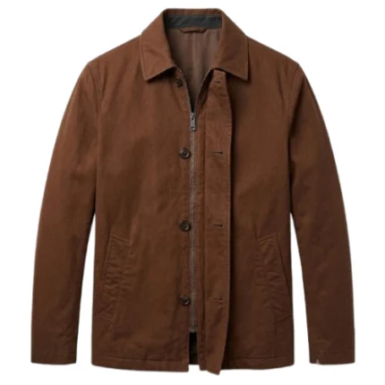 MobLand 2025 Conrad Harrigan Brown Cotton Jacket