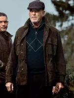 Conrad Harrigan 2025 MobLand Brown Suede Jacket