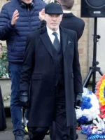 Pierce Brosnan MobLand 2025 Black Wool Coat