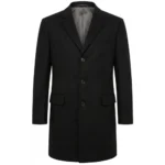 Pierce Brosnan MobLand 2025 Black Wool Coat