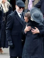 Pierce Brosnan MobLand 2025 Black Wool Coat