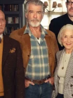 The Thursday Murder Club Pierce Brosnan Trucker Jacket