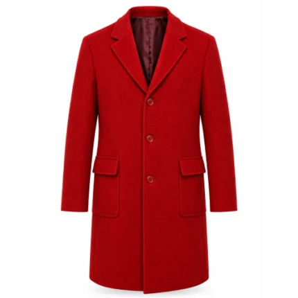 As It Was Harry Styles Red Wool Coat