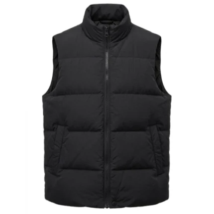 Oscar Shaw Andrew C. English Jr. Black Puffer Vest
