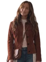 Ransom Canyon S02 Minka Kelly Brown Fringe Jacket
