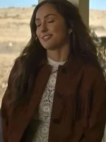 Ransom Canyon S02 Minka Kelly Brown Fringe Jacket