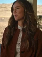 Ransom Canyon S02 Minka Kelly Brown Fringe Jacket