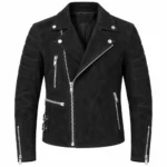 Louis Tomlinson Black Suede Leather Jacket