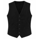 Westworld Leonardo Nam Black Cotton Vest