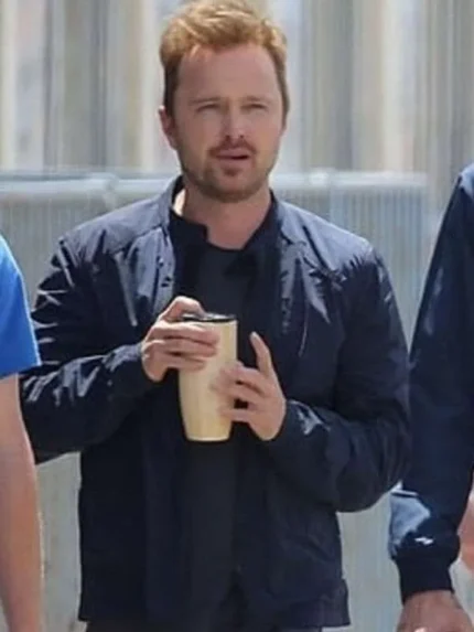 Westworld S03 Aaron Paul Blue Parachute Jacket