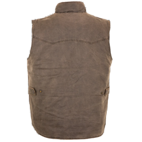 brown cotton vest