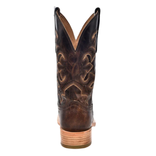 Dark brown leather boots