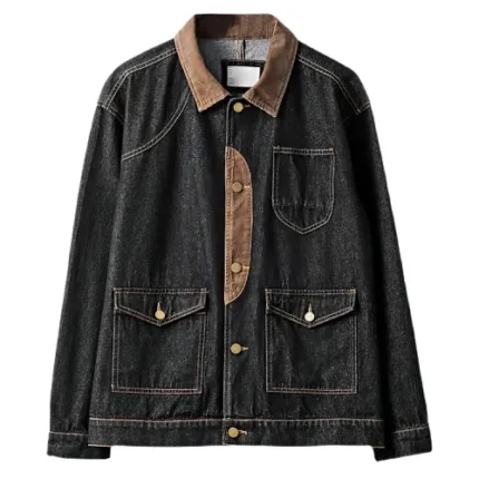 Black Denim cowboy jacket