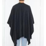 Western Cowboy Wool Style Grey Poncho