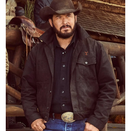 Western Classic Black Cotton Cowboy Jacket