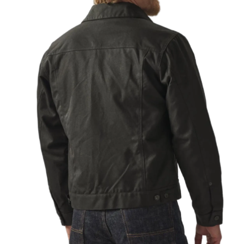 Western Classic Black Cotton Cowboy Jacket