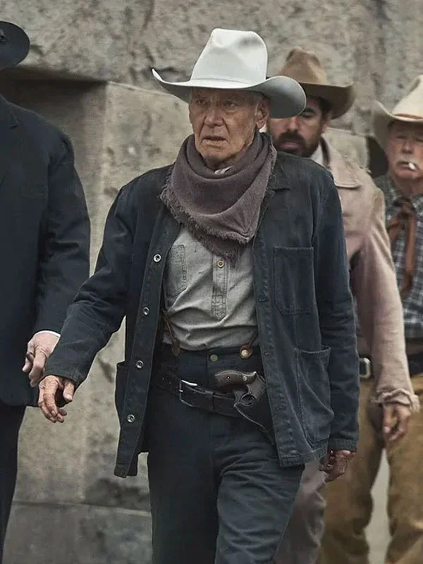 1923 Harrison Ford Black Cotton Jacket