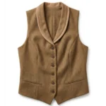 1883 Faith Hill Brown Wool Vest
