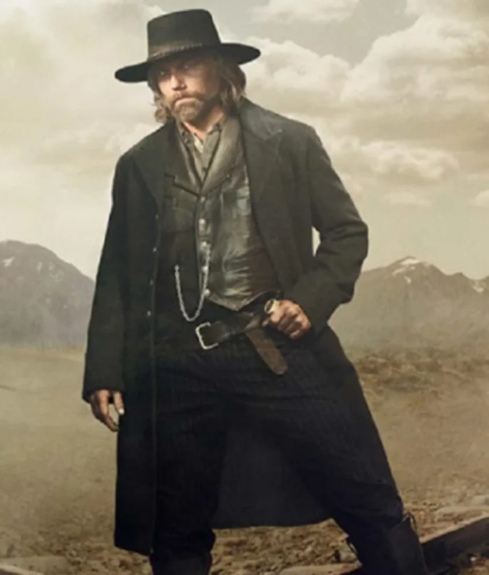 Anson Mount Hell on Wheels Black Wool Coat